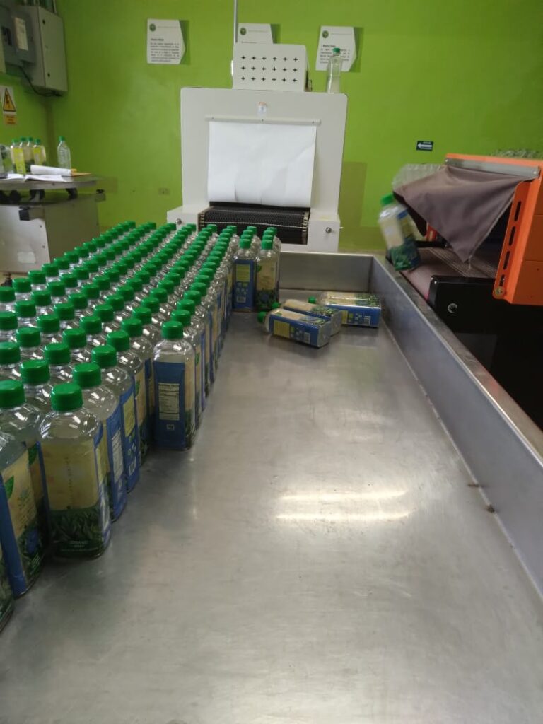 Aloe Drink Labelling Process