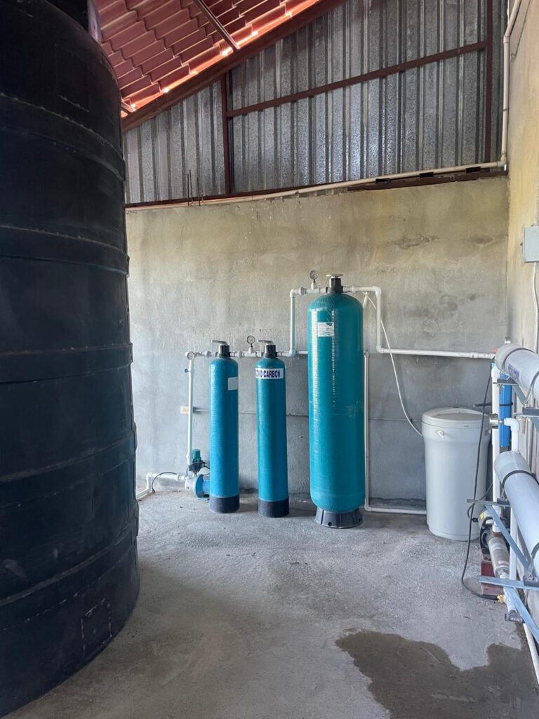 Water Purification area inside the Aloe Processing Plant